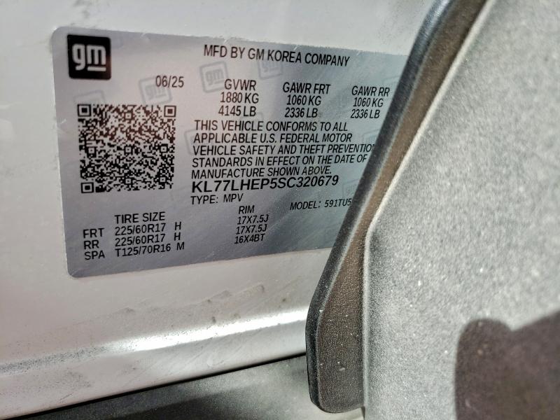 Photo 14 from auction – 2025 CHEVROLET TRAX 1LT with VIN KL77LHEP5SC320679