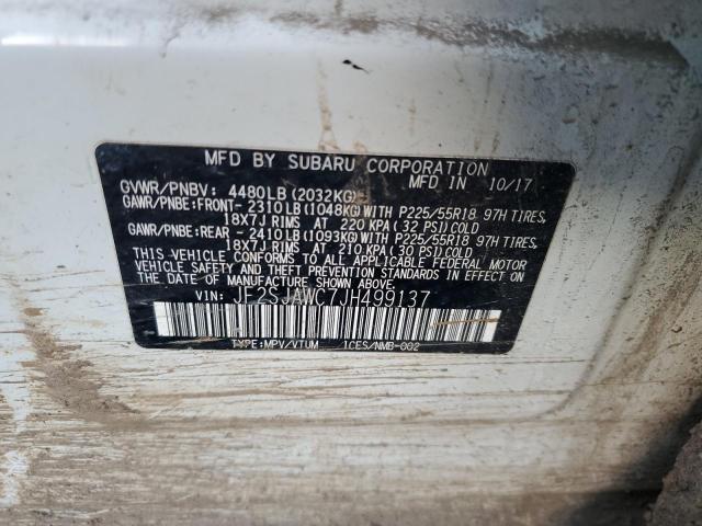 Photo 14 from auction – 2018 SUBARU FORESTER 2 with VIN JF2SJAWC7JH499137