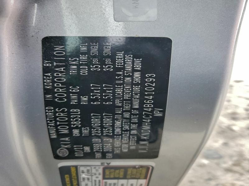 Photo 14 from auction – 2011 KIA SEDONA EX with VIN KNDMH4C74B6410293