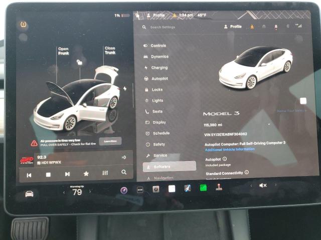 Photo 9 from auction – 2022 TESLA MODEL 3 with VIN 5YJ3E1EA8NF304062