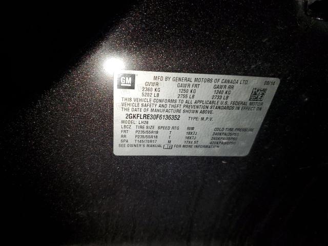 Photo 14 from auction – 2015 GMC TERRAIN SL with VIN 2GKFLRE30F6136352