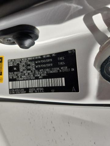 Photo 14 from auction – 2015 TOYOTA HIGHLANDER with VIN 5TDDKRFH0FS221858