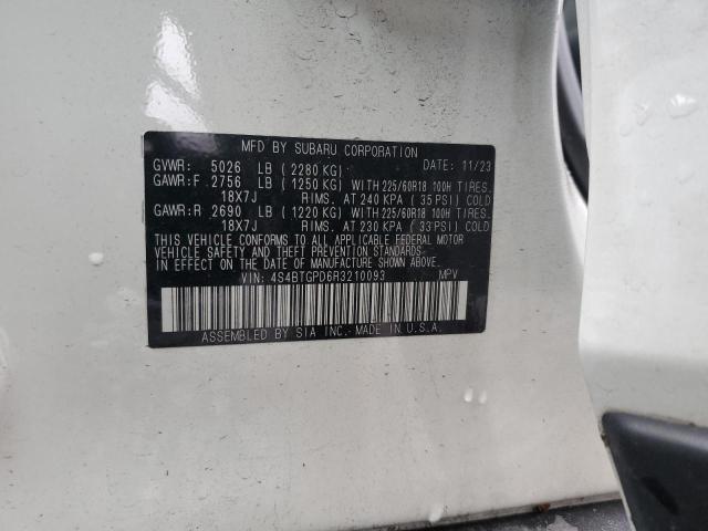 Photo 14 from auction – 2024 SUBARU OUTBACK TO with VIN 4S4BTGPD6R3210093