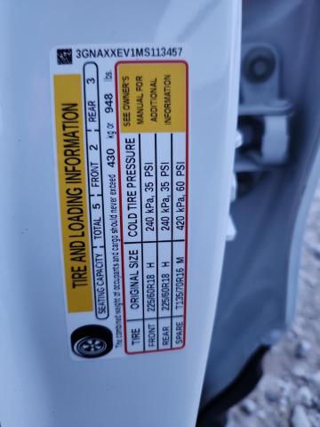 Photo 14 from auction – 2021 CHEVROLET EQUINOX PR with VIN 3GNAXXEV1MS113457