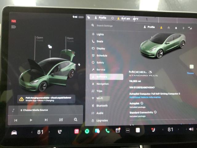 Photo 9 from auction – 2019 TESLA MODEL 3 with VIN 5YJ3E1EA9KF411147