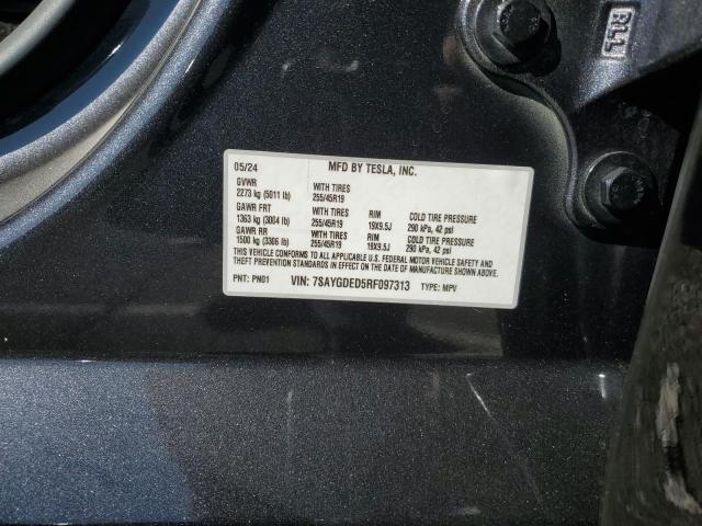 Photo 14 from auction – 2024 TESLA MODEL Y with VIN 7SAYGDED5RF097313
