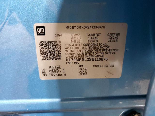 Photo 14 from auction – 2025 CHEVROLET TRAILBLAZE with VIN KL79MRSL3SB110875