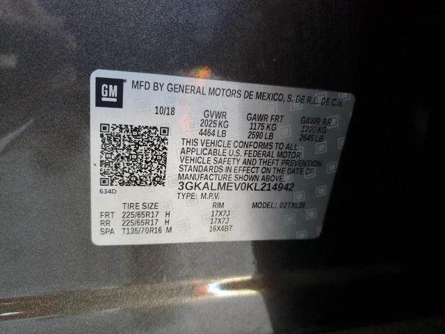 Photo 14 from auction – 2019 GMC TERRAIN SL with VIN 3GKALMEV0KL214942