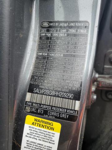 Photo 14 from auction – 2017 LAND ROVER RANGE ROVE with VIN SALVP2BG8HH209290