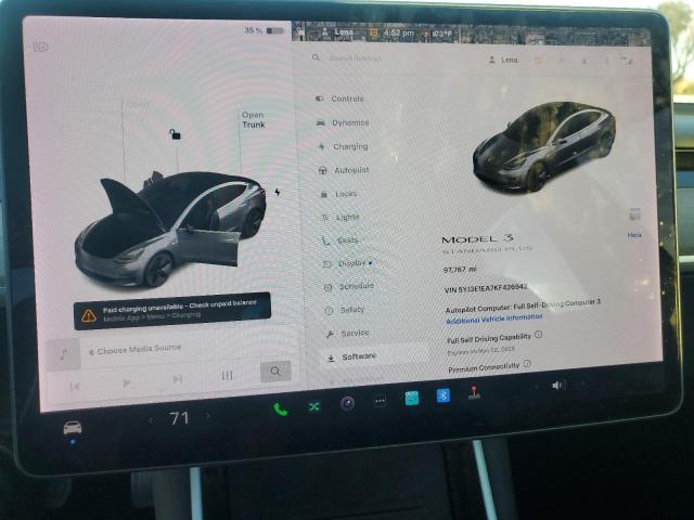 Photo 9 from auction – 2019 TESLA MODEL 3 with VIN 5YJ3E1EA7KF426942