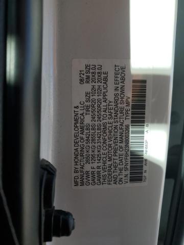 Photo 14 from auction – 2022 HONDA PILOT SE with VIN 5FNYF6H23NB003266