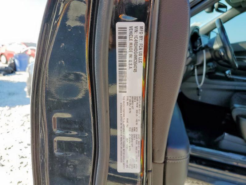 Photo 14 from auction – 2021 DODGE DURANGO GT with VIN 1C4RDHDG4MC554745