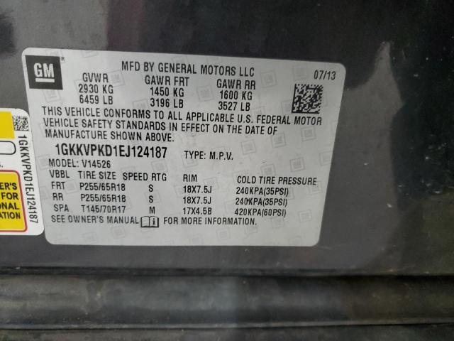 Photo 14 from auction – 2014 GMC ACADIA SLE with VIN 1GKKVPKD1EJ124187