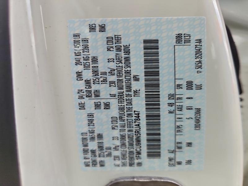 Photo 14 from auction – 2024 FORD ESCAPE ST with VIN 1FMCU9MN5RUA78447
