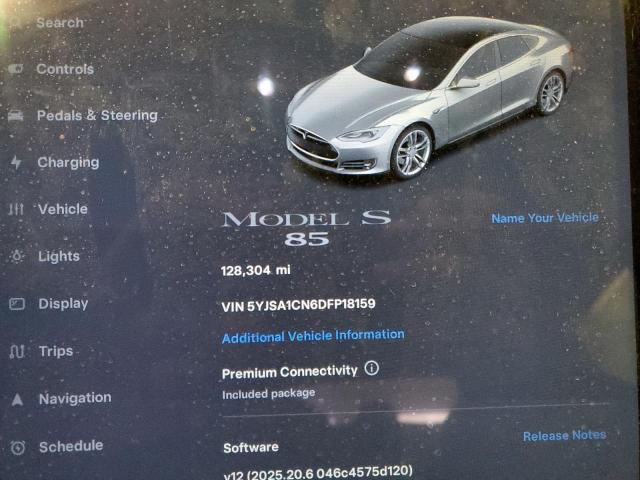 Photo 9 from auction – 2013 TESLA MODEL S with VIN 5YJSA1CN6DFP18159