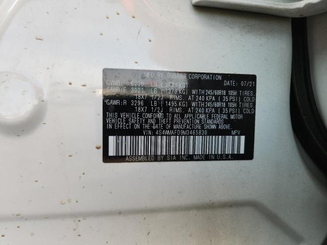Photo 14 from auction – 2021 SUBARU ASCENT PRE with VIN 4S4WMAFD9M3465830