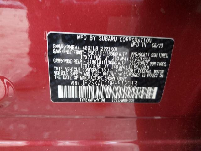 Фото 14 с аукциона – 2023 SUBARU FORESTER P с VIN JF2SKADC0PH512013