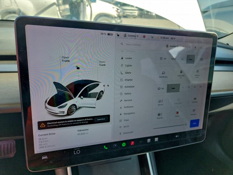 Photo 9 from auction – 2018 TESLA MODEL 3 with VIN 5YJ3E1EA5JF025369