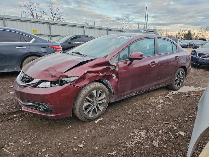 HONDA CIVIC EXL 2013 with VIN 19XFB2F95DE053893 - Photo from auction