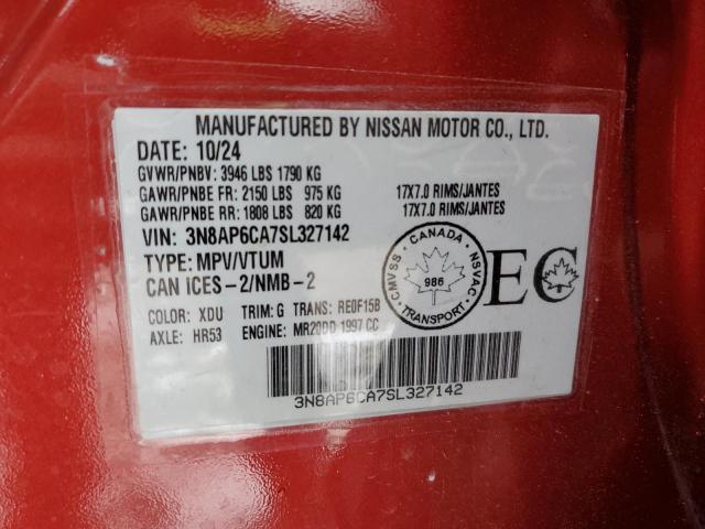 Photo 14 from auction – 2025 NISSAN KICKS SV with VIN 3N8AP6CA7SL327142