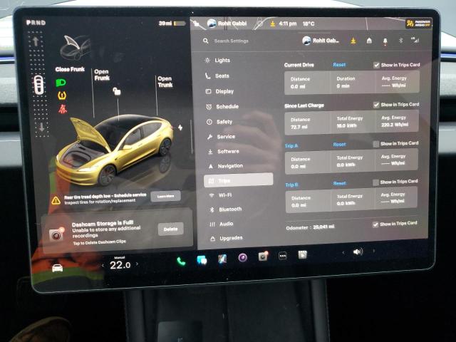 Photo 9 from auction – 2025 TESLA MODEL 3 with VIN 5YJ3E1EA9SF031595