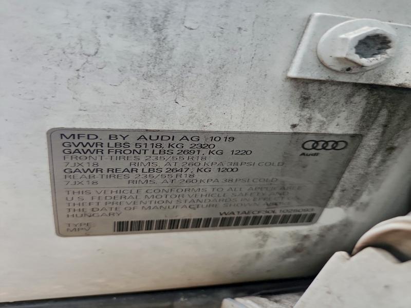 Photo 14 from auction – 2020 AUDI Q3 PREMIUM with VIN WA1AECF30L1025093