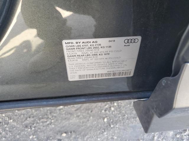 Photo 14 from auction – 2018 AUDI Q3 PREMIUM with VIN WA1BCCFS2JR034815