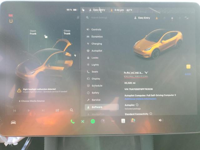 Photo 9 from auction – 2023 TESLA MODEL Y with VIN 7SAYGDEF9PF763538