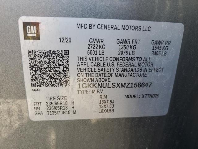 Photo 14 from auction – 2021 GMC ACADIA SLT with VIN 1GKKNULSXMZ156647