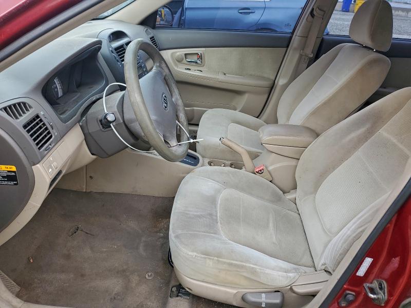Photo 7 from auction – 2007 KIA SPECTRA EX with VIN KNAFE122875444530