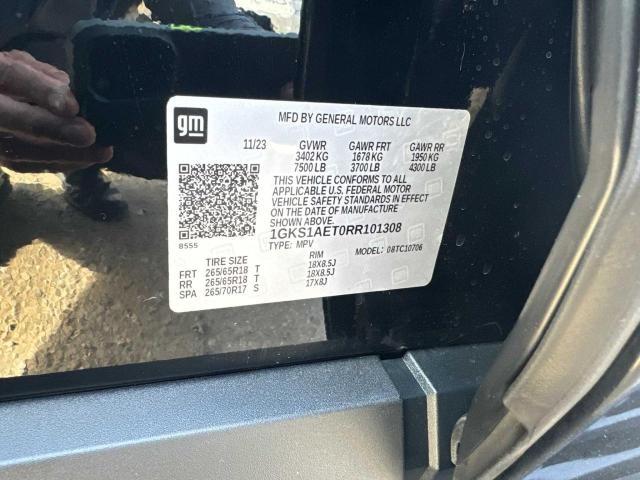 Photo 10 from auction – 2024 GMC YUKON SLE with VIN 1GKS1AET0RR101308