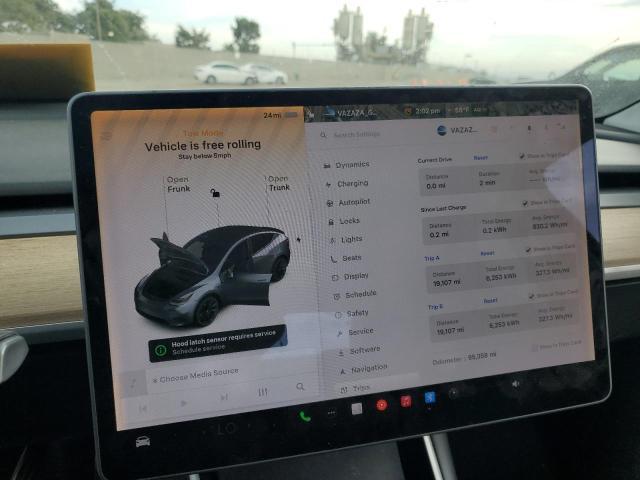 Photo 9 from auction – 2020 TESLA MODEL Y with VIN 5YJYGDEE7LF051415