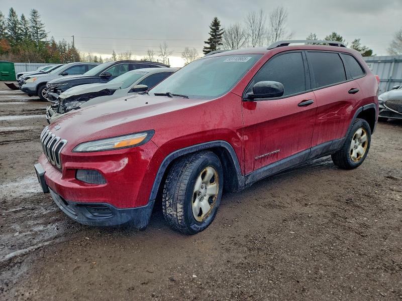 JEEP CHEROKEE S 2015 with VIN 1C4PJLAB9FW631459 - Photo from auction