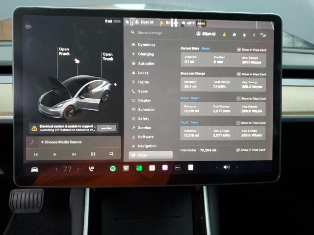 Photo 9 from auction – 2018 TESLA MODEL 3 with VIN 5YJ3E1EB0JF093104