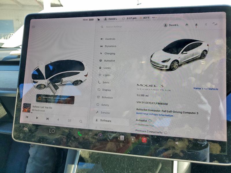 Photo 9 from auction – 2020 TESLA MODEL 3 with VIN 5YJ3E1EA7LF806509