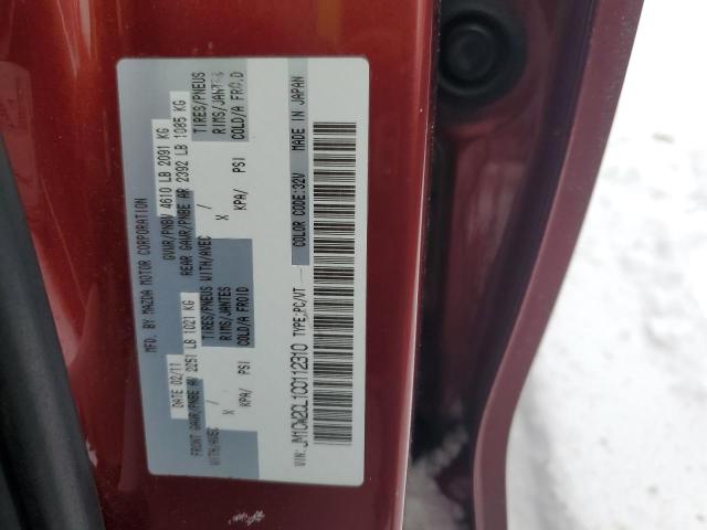 Photo 14 from auction – 2012 MAZDA 5 with VIN JM1CW2CL1C0112310