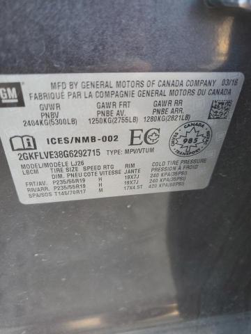 Photo 14 from auction – 2016 GMC TERRAIN DE with VIN 2GKFLVE38G6292715