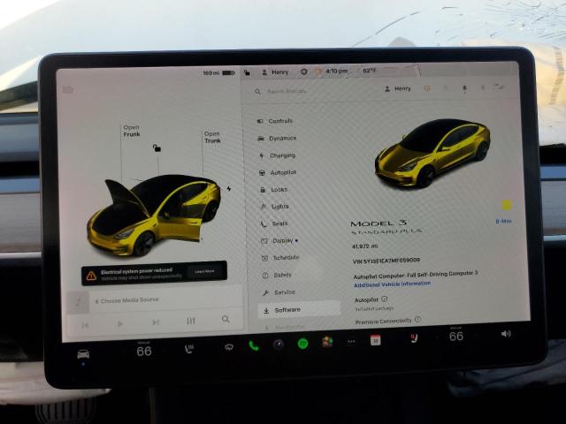 Photo 9 from auction – 2021 TESLA MODEL 3 with VIN 5YJ3E1EA7MF059009