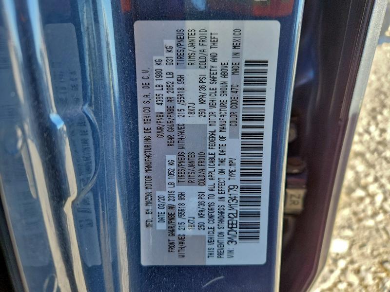 Photo 14 from auction – 2020 MAZDA CX-30 PREM with VIN 3MVDMBEM2LM134179