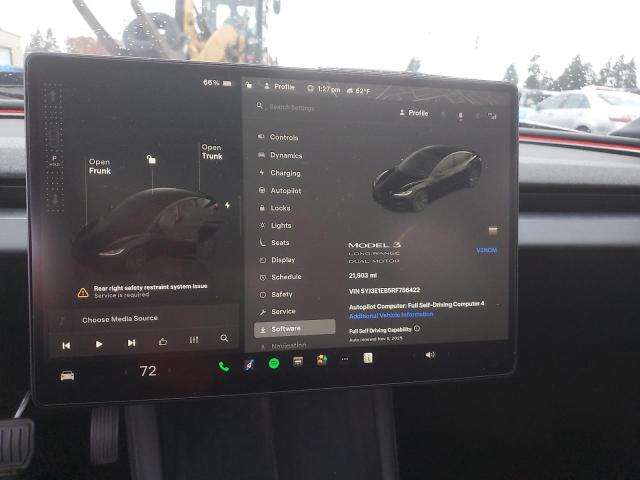 Photo 9 from auction – 2024 TESLA MODEL 3 with VIN 5YJ3E1EB5RF756422
