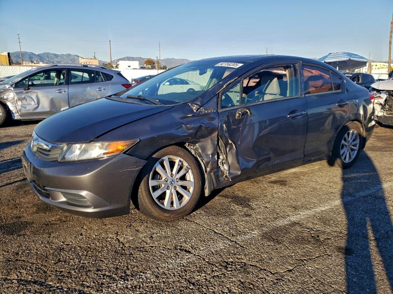 HONDA CIVIC EX 2012 with VIN 2HGFB2F86CH301256 - Photo from auction