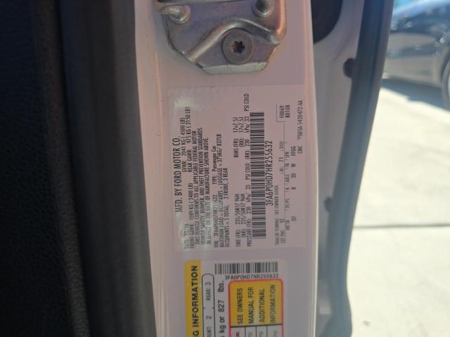 Photo 10 from auction – 2017 FORD FUSION SE with VIN 3FA6P0HD7HR255632