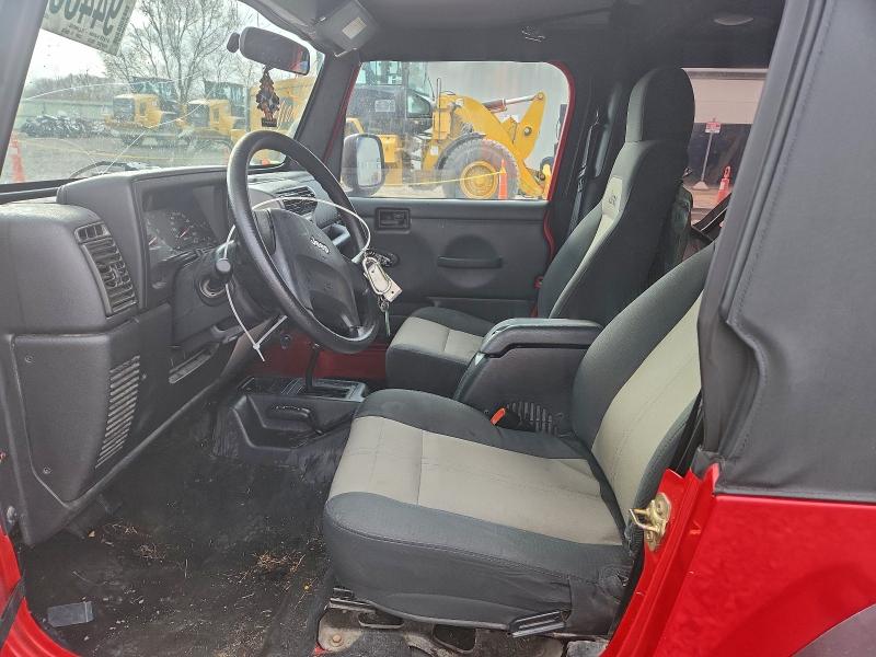 Photo 7 from auction – 2004 JEEP WRANGLER X with VIN 1J4FA39S74P781409