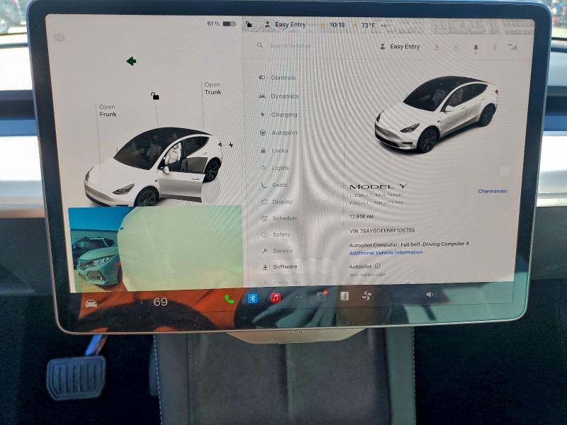 Photo 9 from auction – 2024 TESLA MODEL Y with VIN 7SAYGDEE6RF106755
