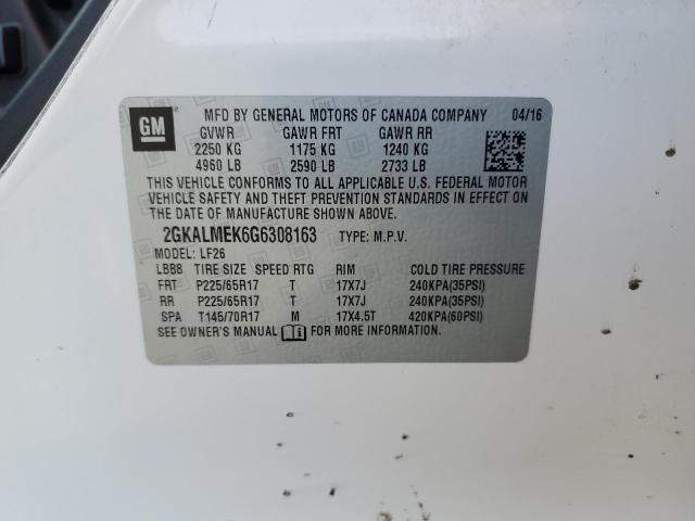 Photo 14 from auction – 2016 GMC TERRAIN SL with VIN 2GKALMEK6G6308163