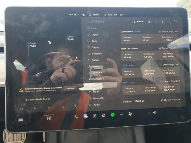 Photo 9 from auction – 2022 TESLA MODEL 3 with VIN 5YJ3E1EB8NF305804