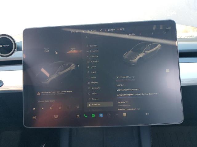 Photo 9 from auction – 2024 TESLA MODEL Y with VIN 7SAYGDEF6RA309621
