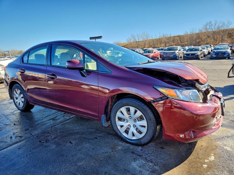 Photo 4 from auction – 2012 HONDA CIVIC LX with VIN 19XFB2F57CE070951