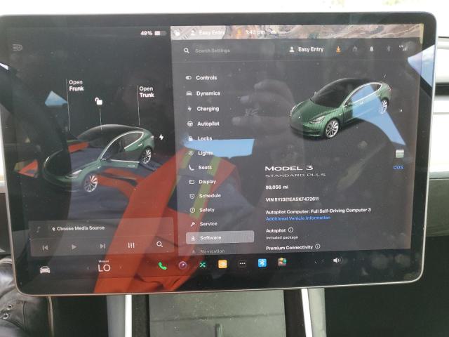 Photo 9 from auction – 2019 TESLA MODEL 3 with VIN 5YJ3E1EA5KF472611