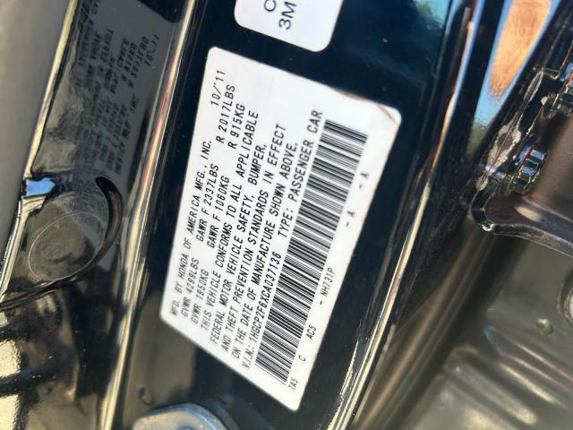 Photo 10 from auction – 2012 HONDA ACCORD SE with VIN 1HGCP2F6XCA037136
